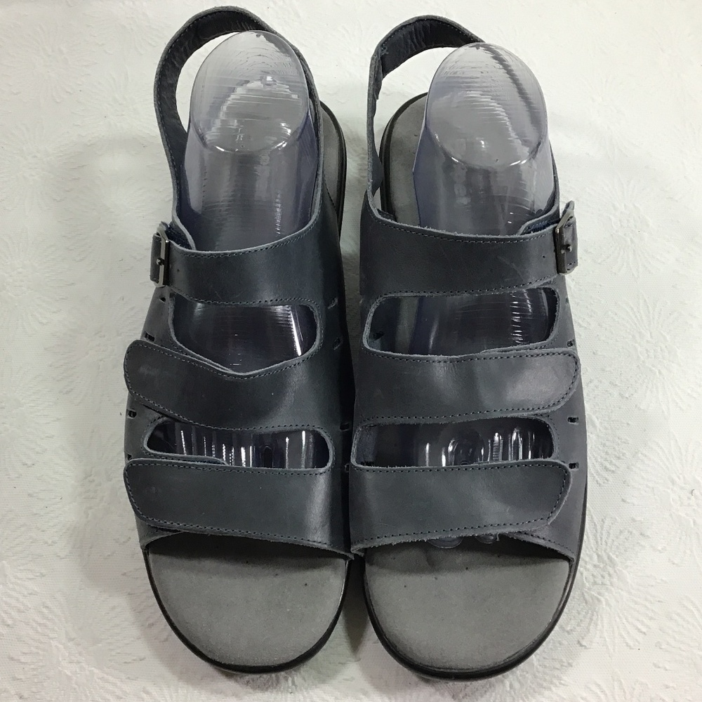Propet Breeze Walker Light Blue Slingback Leather Sandal - Picture 3 of 11